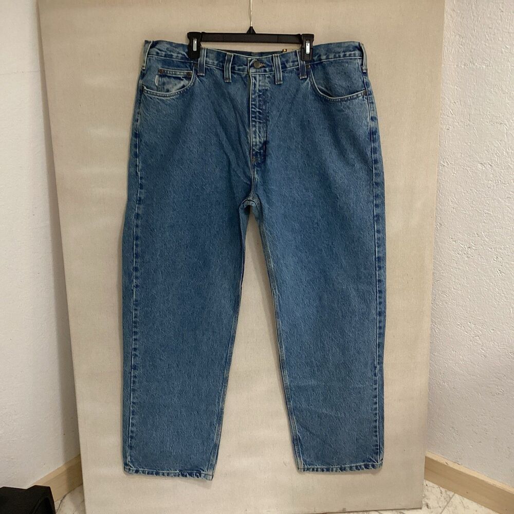 nwt carhartt  jeans 44x32 mens jeans relaxed straight leg B460 LVB